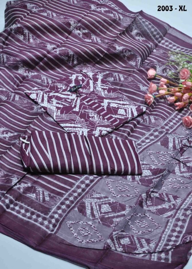 Baalar Colourful 2 -2003-XL   Purple Color Readymade Pure Cotton Salwar CM1292211 (LR2B)
