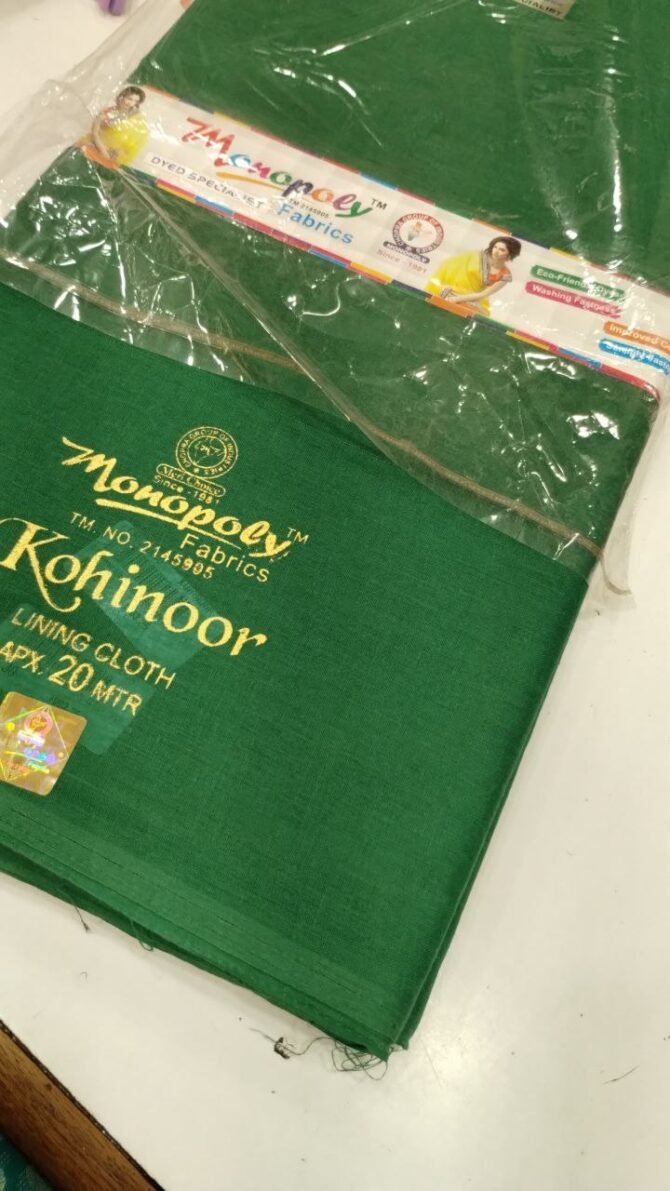 Divya 0030-A Green color Cotton linig materials CM1209600