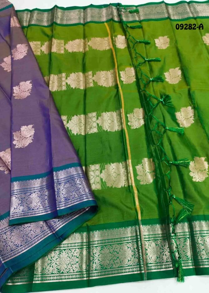 Ekanthika - 09282-A  PansyPurple Color Traditional Look Lichi Silk Saree CM1283719 (RR1C)
