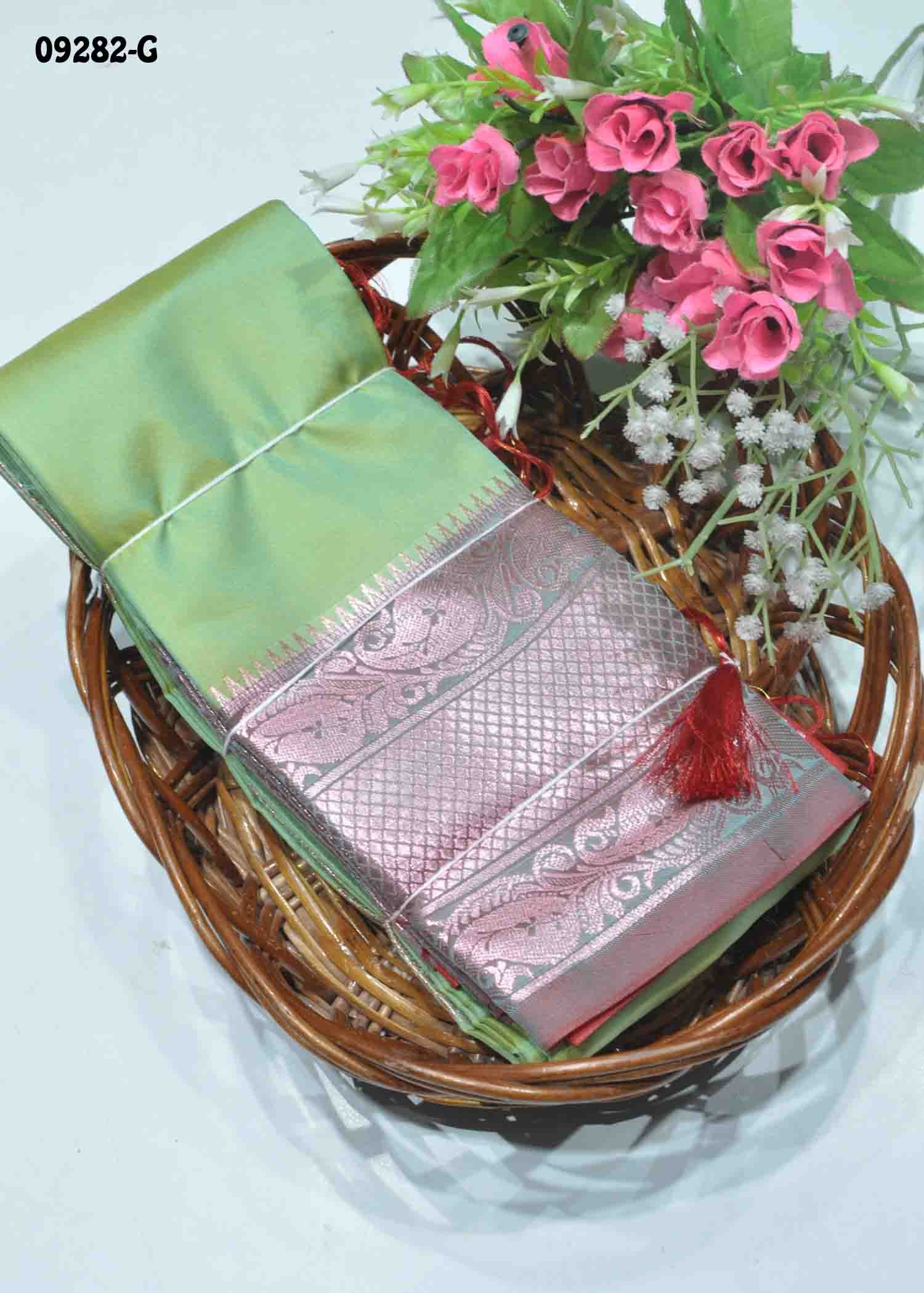 Ekanthika - 09282-G  SpringGreen Color Traditional Look Lichi Silk Saree CM1283719 (RR1C)