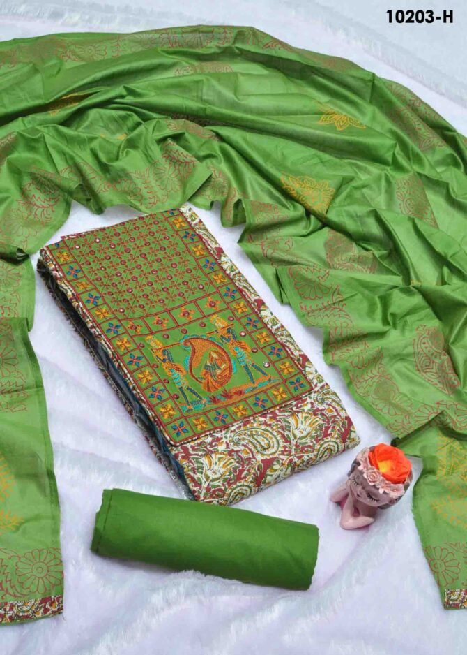 Shashini-10203-H  Maroon Color Ajrak Print Pure Cotton Salwar Material CM1303262 (LR1C)