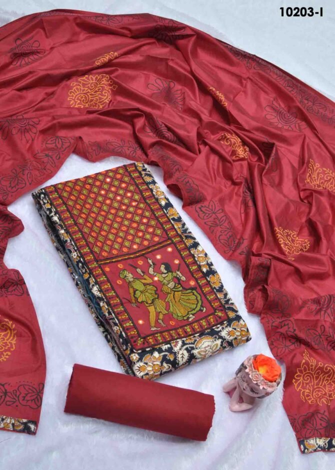 Shashini-10203-I  Black Color Ajrak Print Pure Cotton Salwar Material CM1303262 (LR1C)