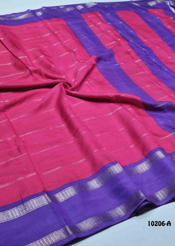 Amrutha -10206-A  DarkPink Color New Arrival Elagant Look Moss Chiffon Saree CM1294399 (RR5C)