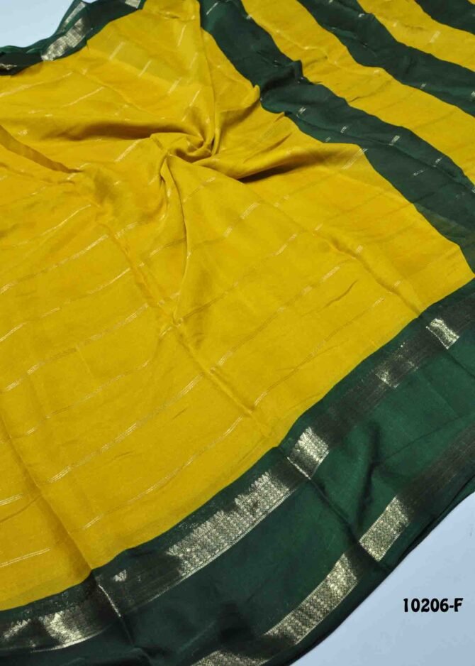 Amrutha -10206-F  Mustard Color New Arrival Elagant Look Moss Chiffon Saree CM1294399 (RR5C)