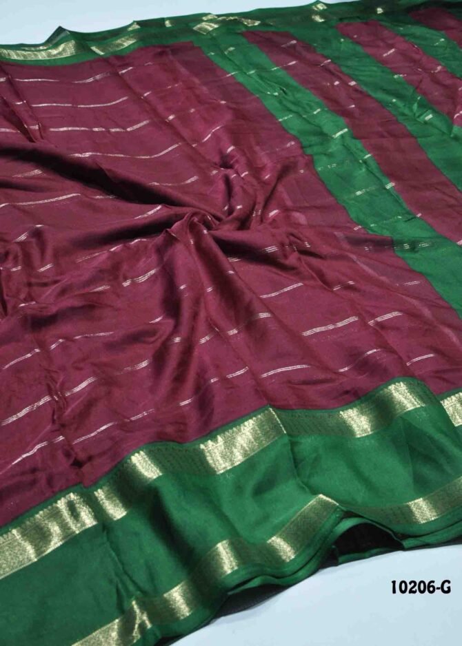 Amrutha -10206-G  Maroon Color New Arrival Elagant Look Moss Chiffon Saree CM1294399 (RR5C)
