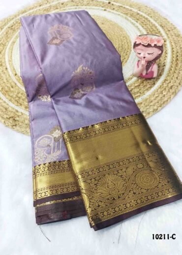 Padmavathi - 10210-C  PeriwinklePurple Color Traditional Wear Semi-Pattu Saree CM1295363 (RR3D)
