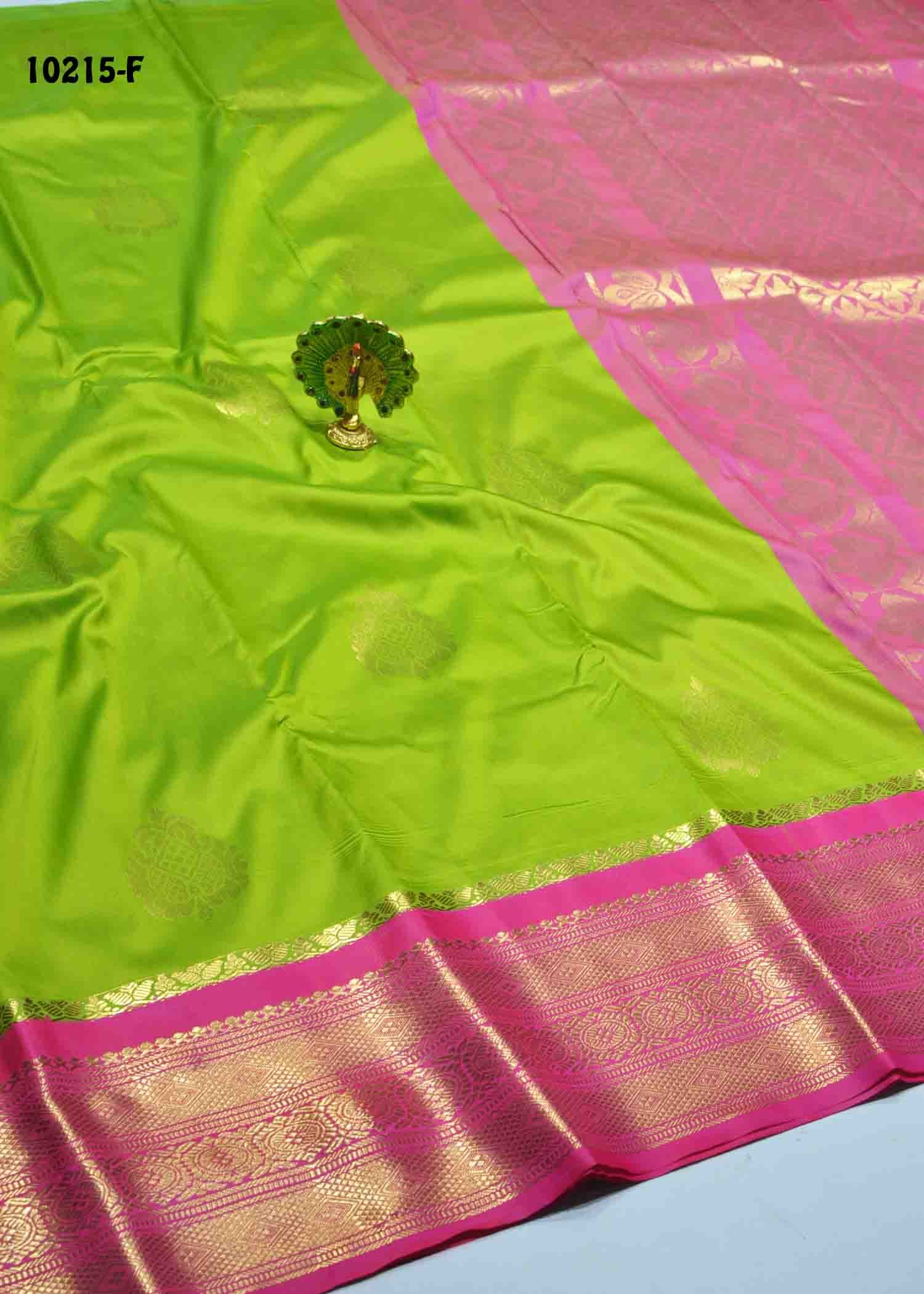 Vennila - 10215-F PistachioGreen Color Traditional Wear Semi-Pattu Saree CM1284235 (RR1C)
