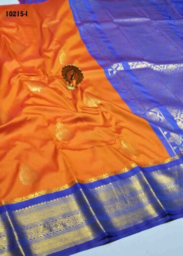 Vennila - 10215-I  DarkYellow Color Traditional Wear Semi-Pattu Saree CM1284235 (RR1C)