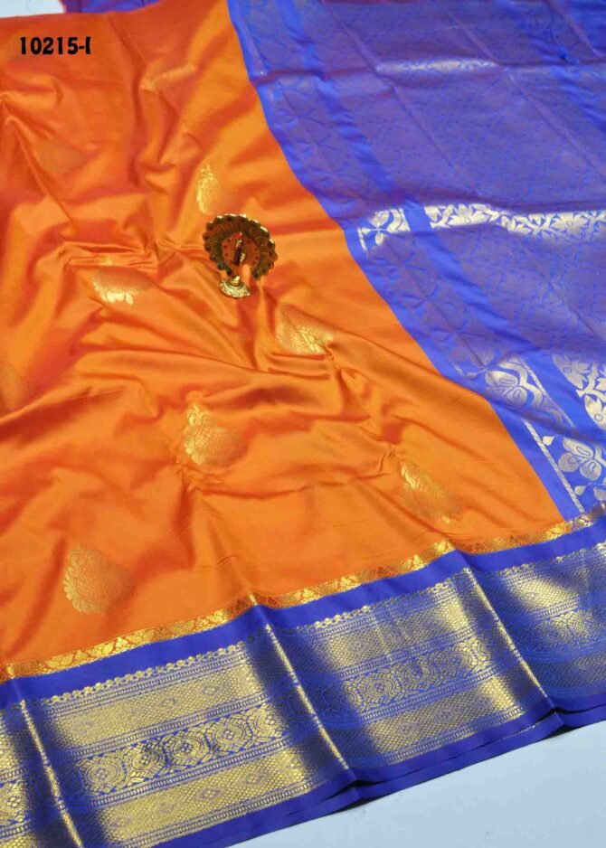 Vennila - 10215-I  DarkYellow Color Traditional Wear Semi-Pattu Saree CM1284235 (RR1C)