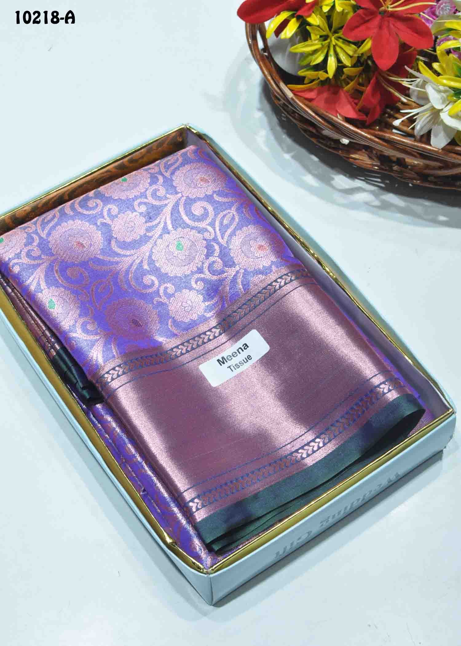 Sanjeevitha 10218-A Lavender Color Excellent Look Tissue Silk Saree CM1308536 (LR1B)