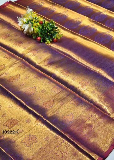 Sahaana - 10222-C  Purple  Color Traditional Wear Raw Silk Saree CM1288693 (LR1C)