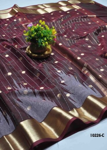 Lithvika - 10226-C  Maroon Color Traditional Wear Chanderi Silk CM1273815 (RR1E)