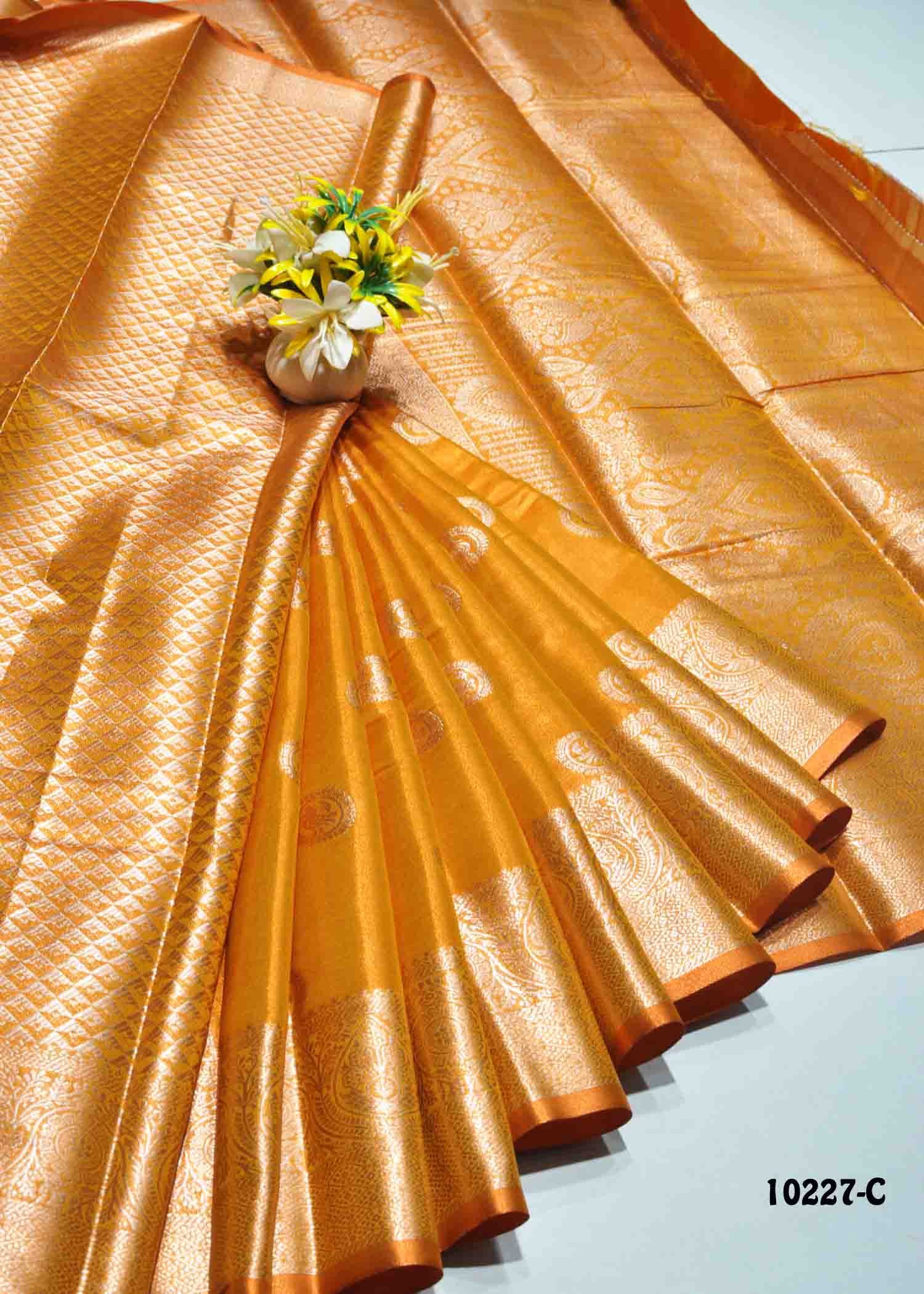 Gitanjali- 10227-C Mustard Color Excellent Look Tissue Silk Saree CM1305957 (LR1D)