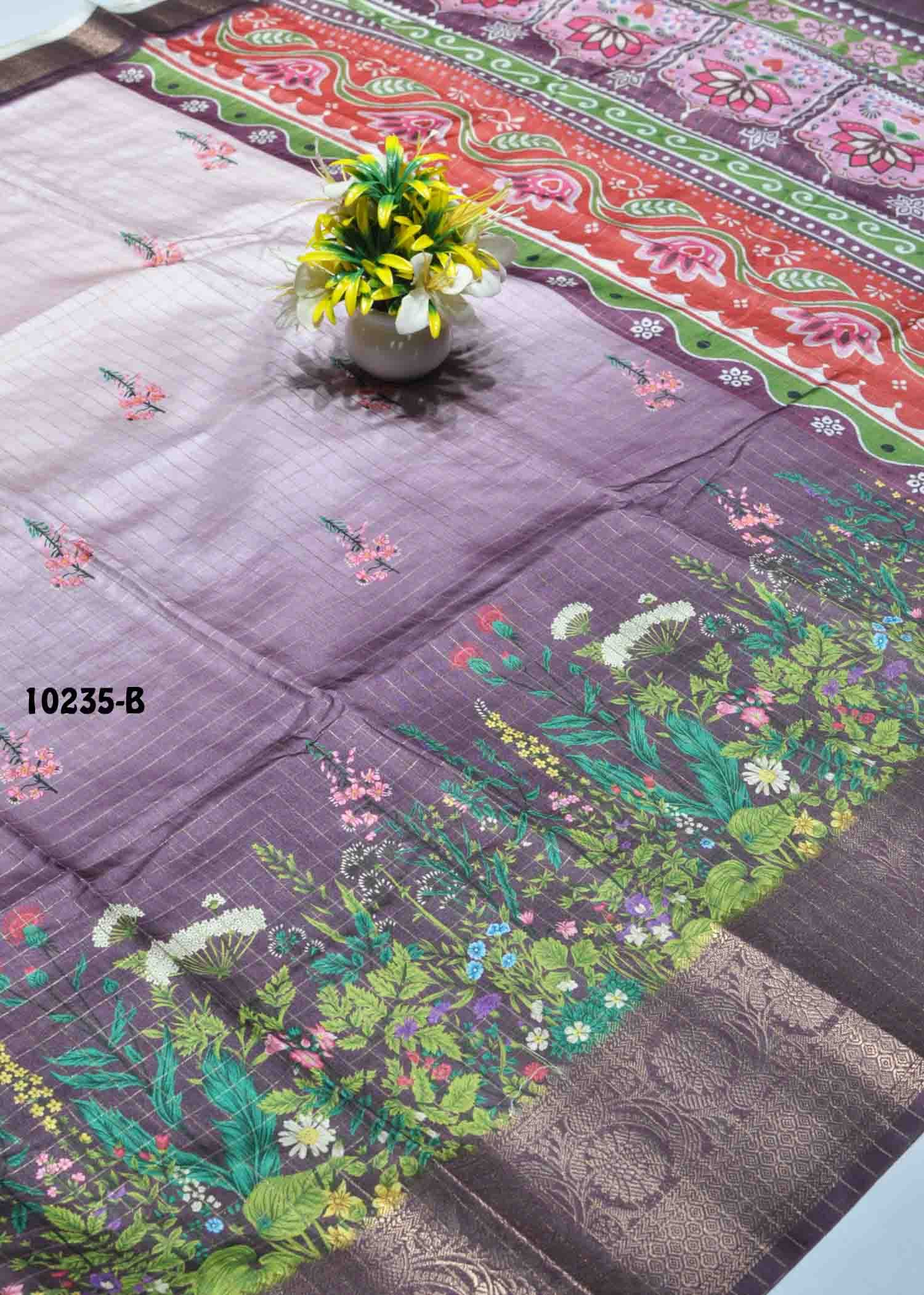 Varshini -10235-B PansyPurple Color Dola Silk Saree CM1305149 (LR6D)