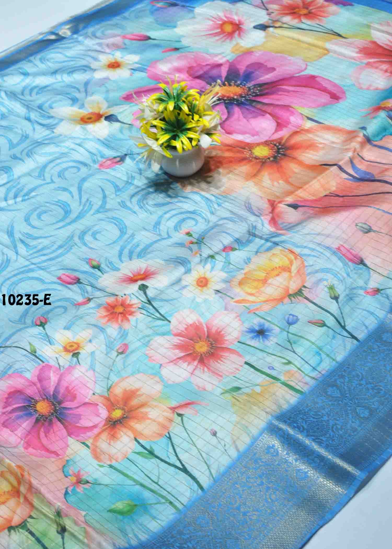 Varshini -10235-E SkyBlue Color Dola Silk Saree CM1305149 (LR6D)