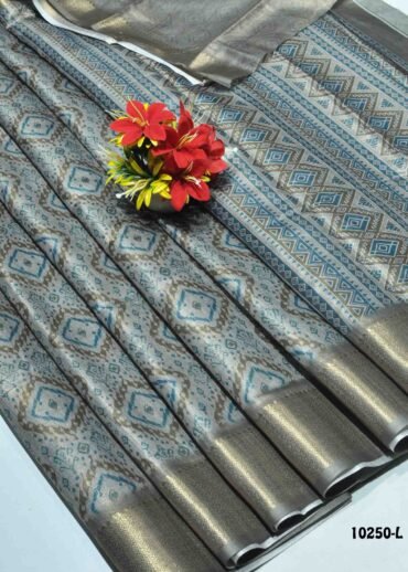 Srivalli -10250-L  LightGrey Color Trendy Fancy Cotton Saree CM1305969 [LR7C]