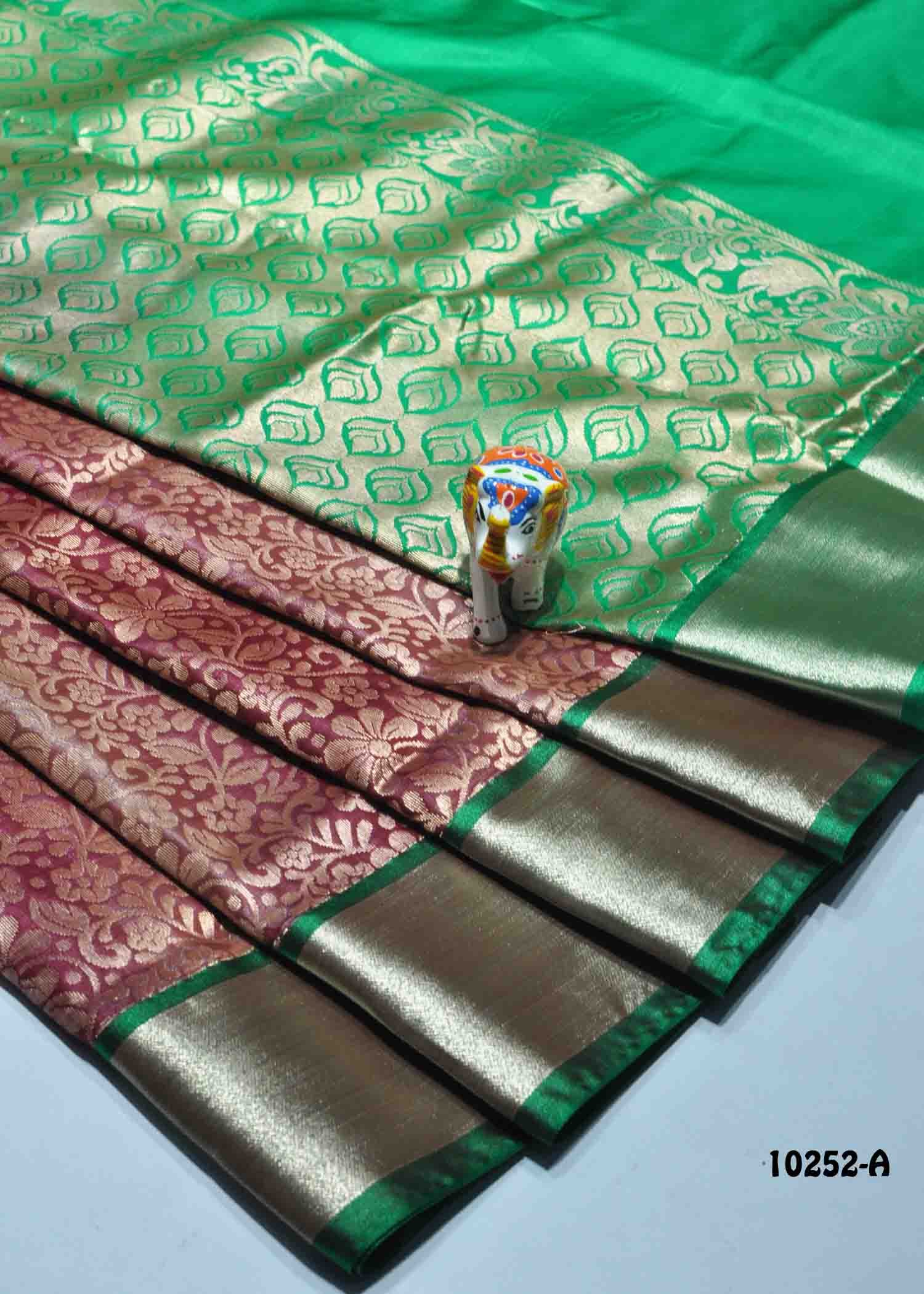 Thosika - 10252-A Maroon Color Traditional Wear Tissue Banaras Saree CM1309172 (LR3E)