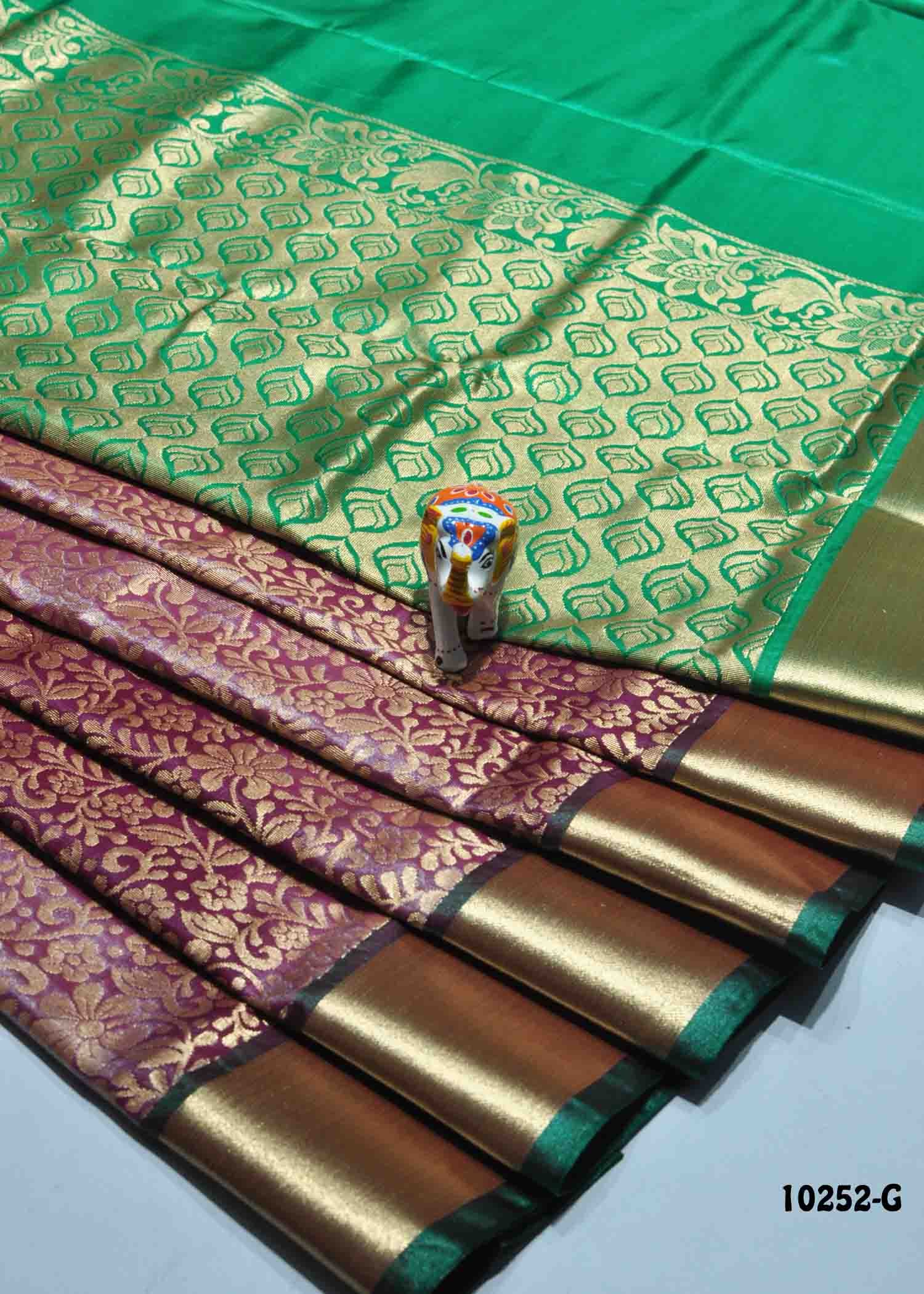 Thosika - 10252-G Purple Color Traditional Wear Tissue Banaras Saree CM1309172 (LR3E)