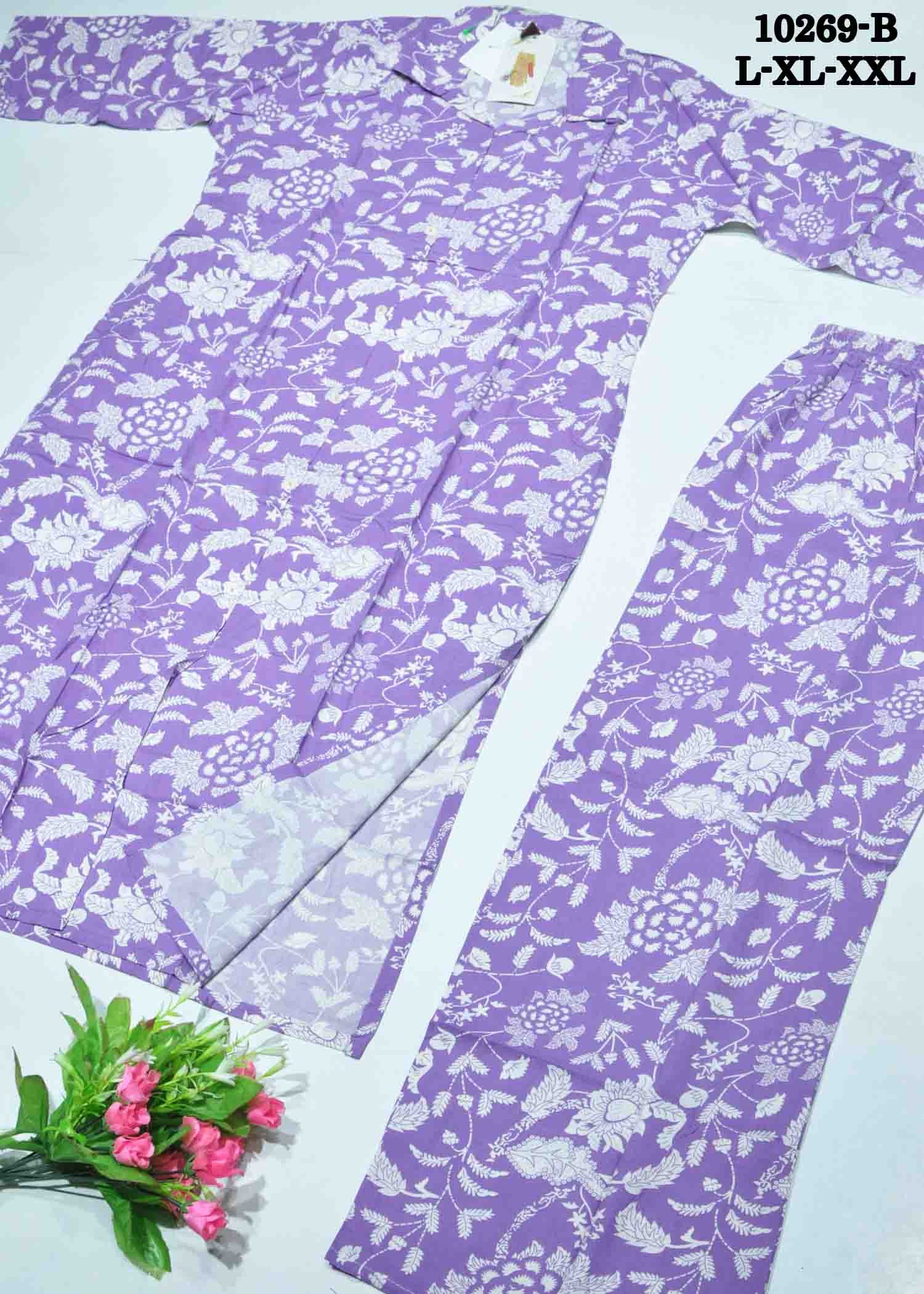 Harinika -10269-B VeronicaPurple Color Rayon Co-Ord Set (Plazzo Set) CM1307224 (LR2B)