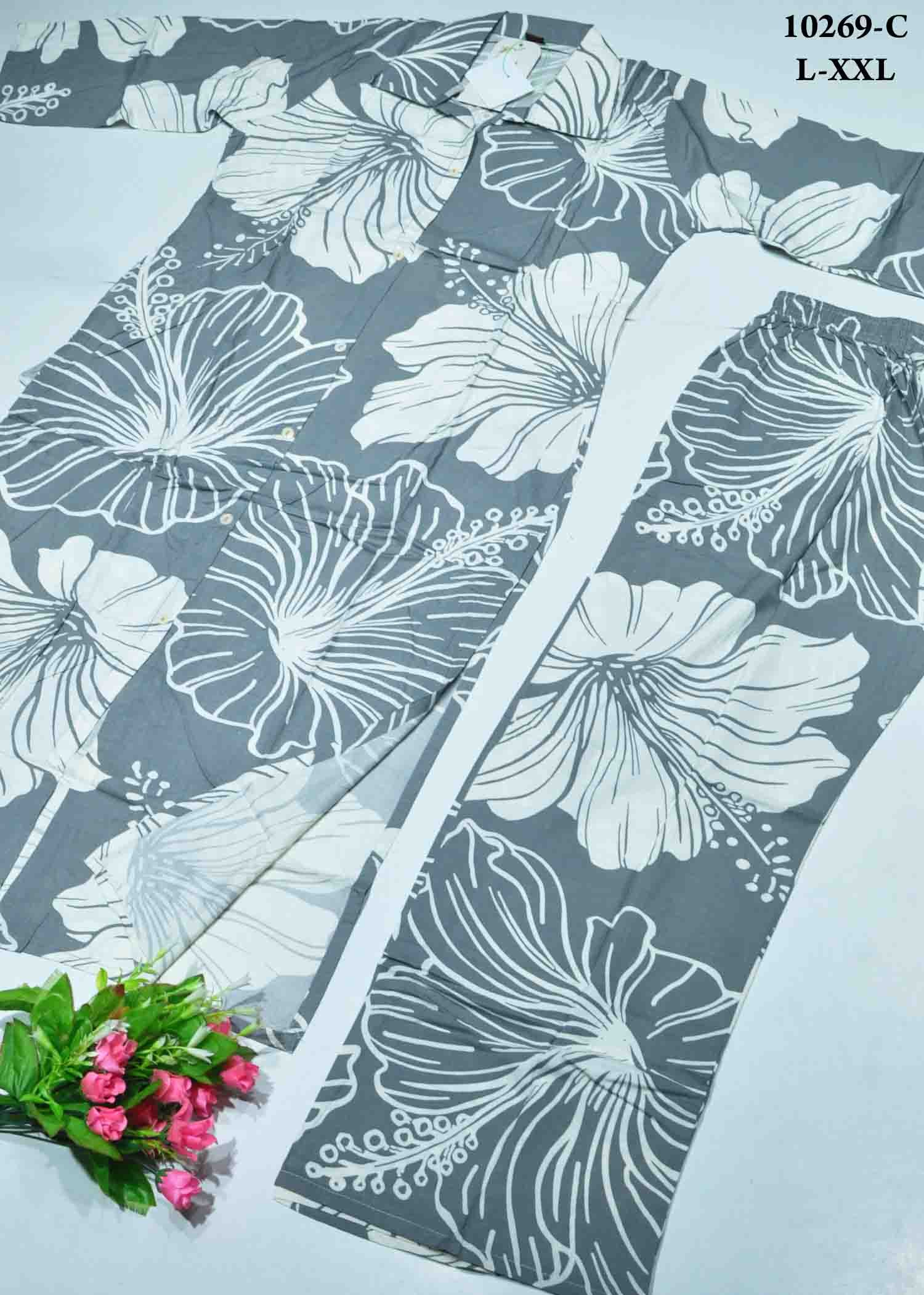 Harinika -10269-C Grey Color Rayon Co-Ord Set (Plazzo Set) CM1307224 (LR2B)