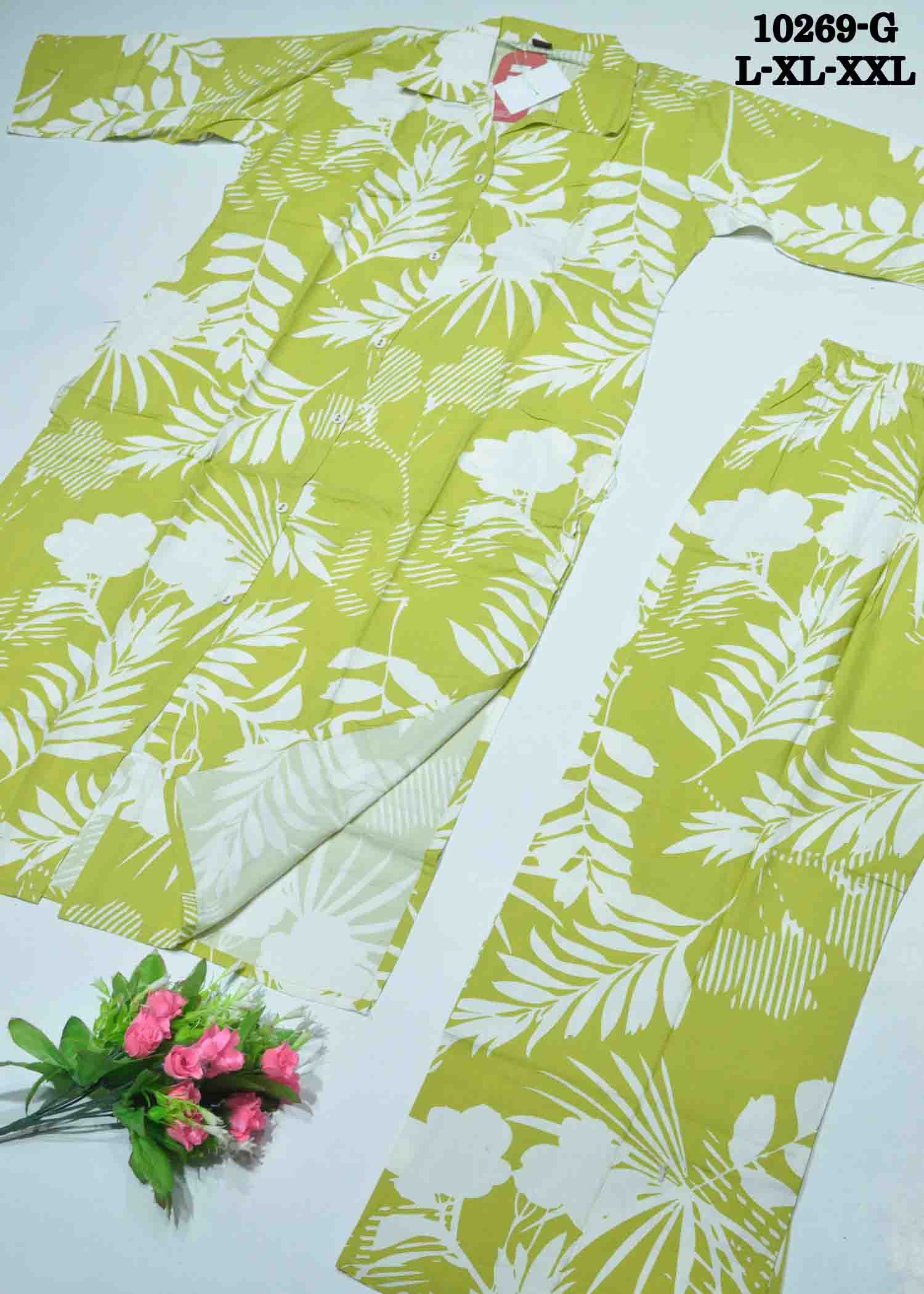 Harinika -10269-G PearGreen Color Rayon Co-Ord Set (Plazzo Set) CM1307224 (LR2B)