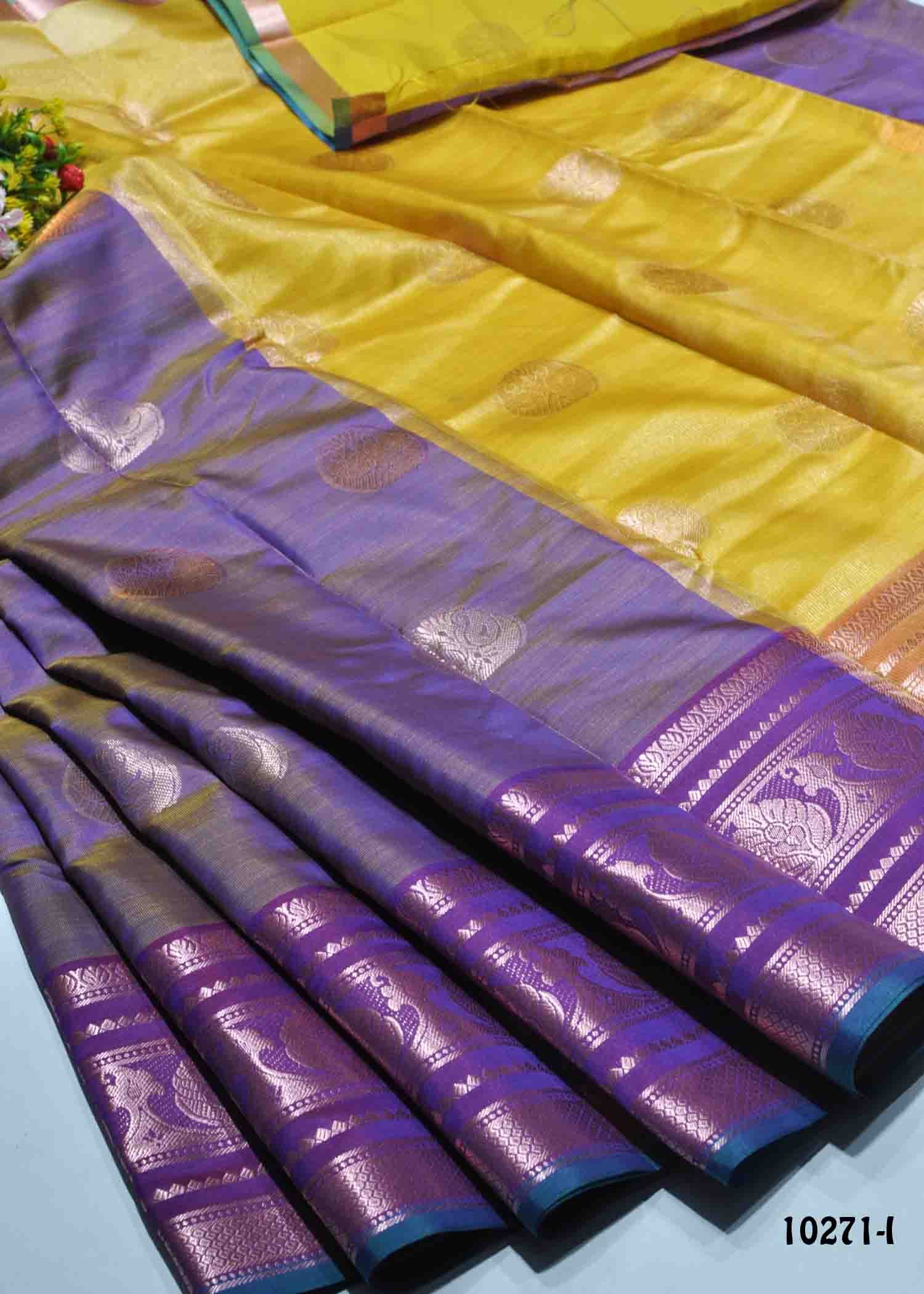 Savithri - 10271-I FigPurple Color Excellent Lichi Silk Saree CM1274218 (LR2D)