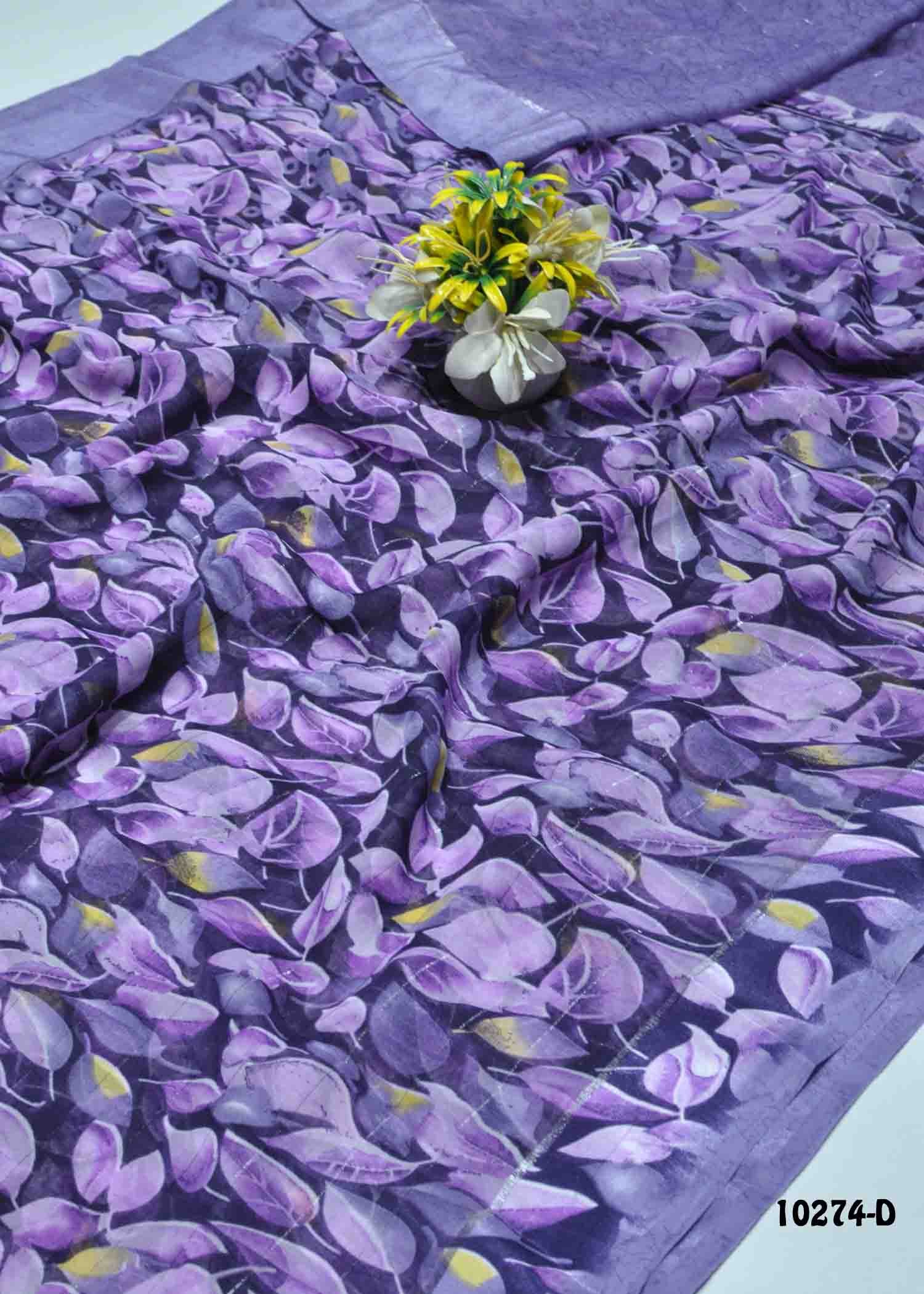 Imaira -10274-D   Violet Color Simply Synthetic Saree CM1307810 (LR11D)