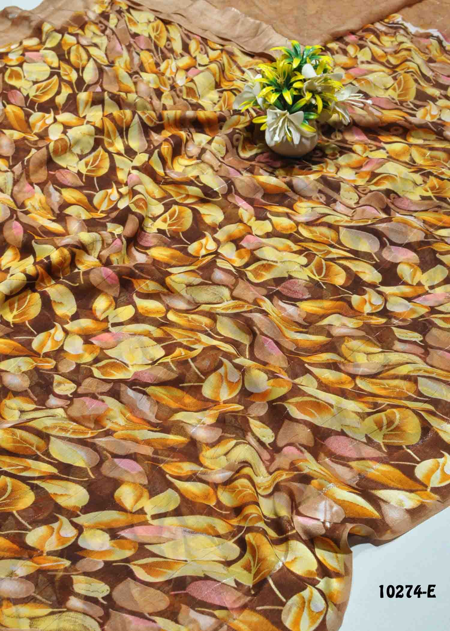 Imaira -10274-E   Brown Color Simply Synthetic Saree CM1307810 (LR11D)