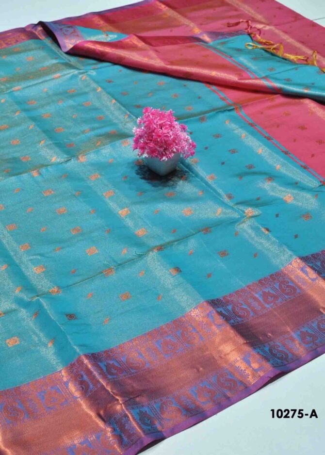 Anthika - 10275-A  CornflowerBlue Color Excellent Cora Silk Saree CM1288682 (RR2C)