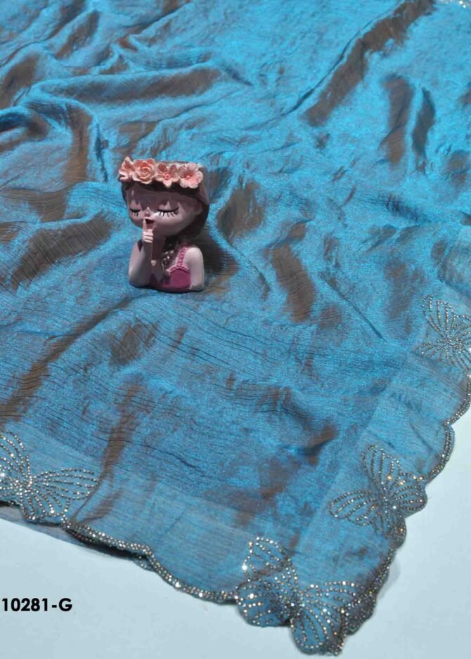 Thivitha -10281-G  Light Blue Color New Arrival Trending Space Silk Saree CM1292657 [RR8B]