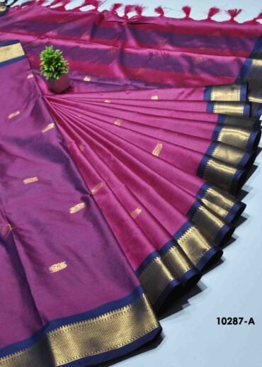 Subathra -10287-A  Magenta Color Traditonal Look Paithani Silk Saree CM1283423 (RR1D)