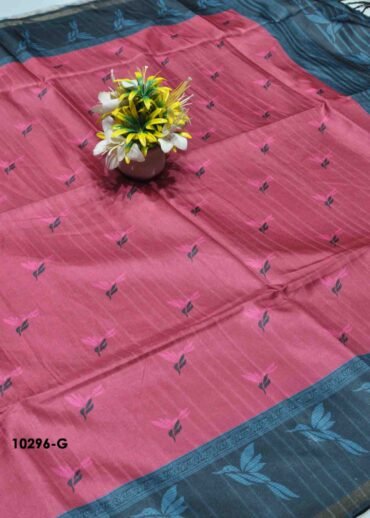Sudhakshina -10296-G  DazzlePink Color Rich Look Elagant Dola Silk Saree CM1298091 [LR5B]