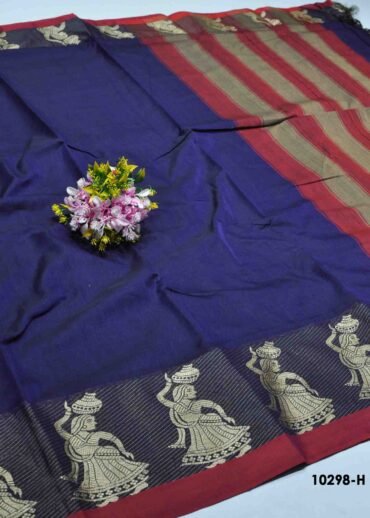 Tejasvitha -10298-H   Violet Color Narayanpet Handloom Cotton Saree CM1302941 [LR13C]