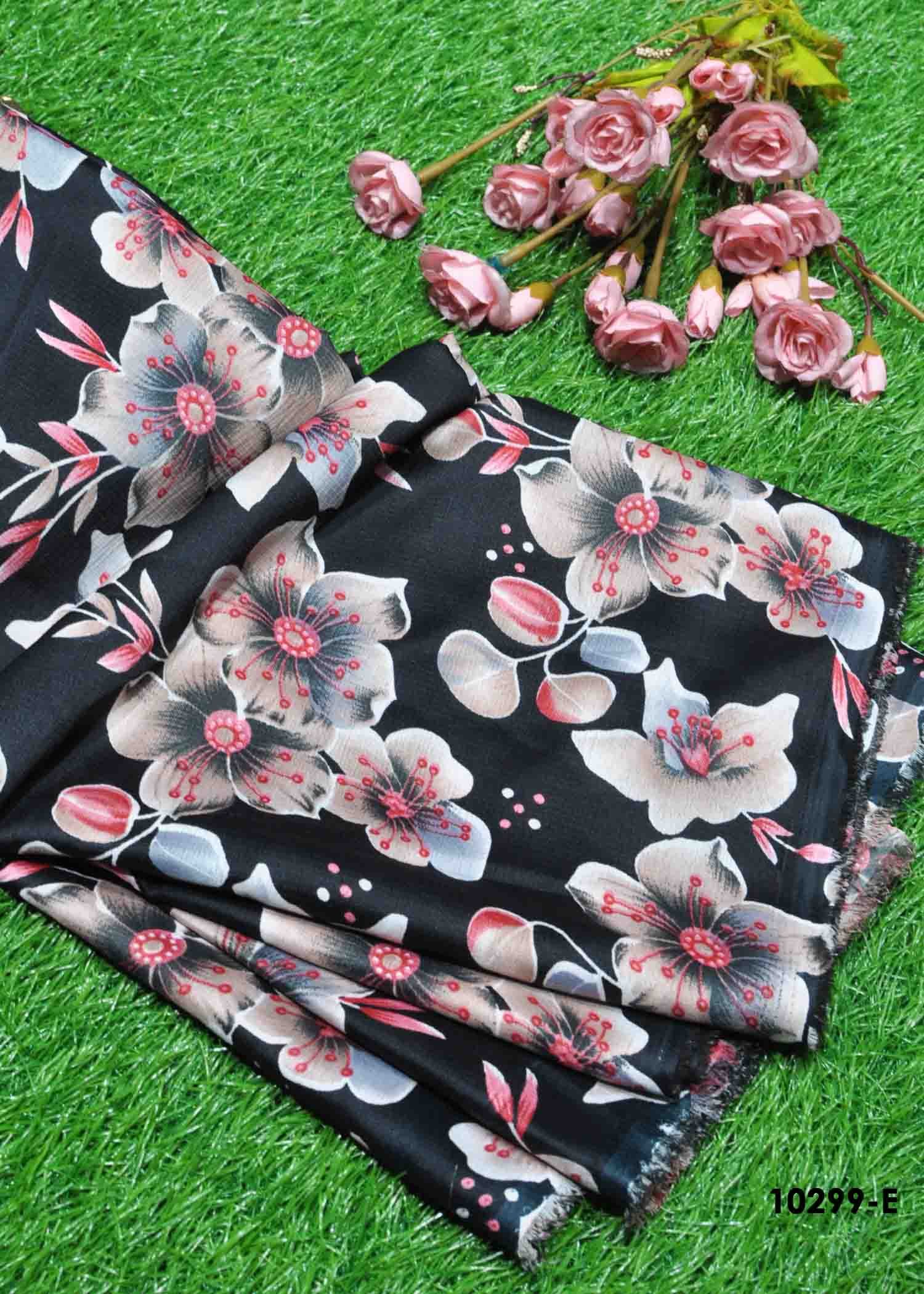 Yasavika - 10299-E Black Color Top, Frock & Nighty Popcorn Material CM1305345 (LR1C)