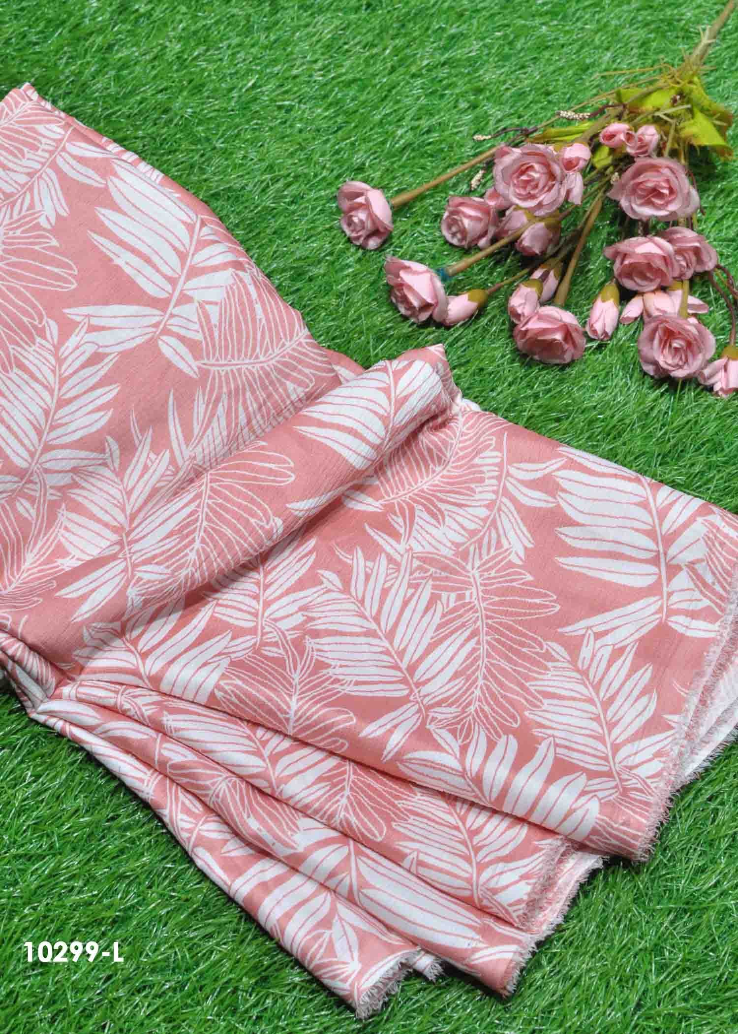 Iniya - 10299-L  QueenPink Color Top, Frock & Nighty Popcorn Material CM1305345 (LR1C)