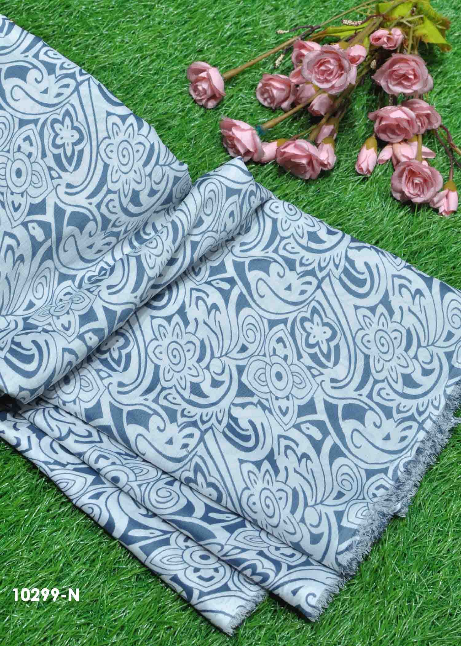 Iniya - 10299-N  Grey Color Top, Frock & Nighty Popcorn Material CM1305345 (LR1C)