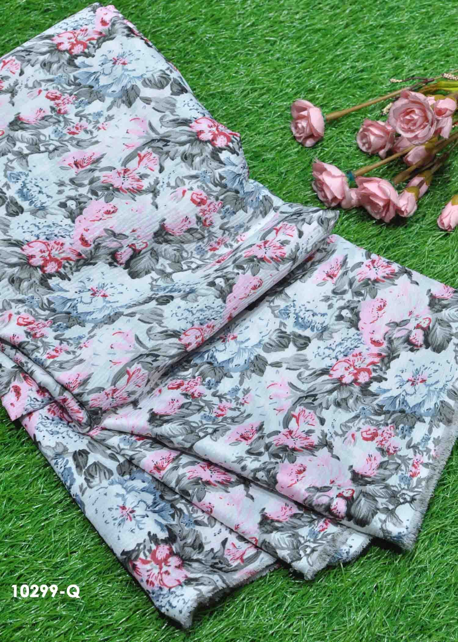 Iniya - 10299-Q  Grey Color Top, Frock & Nighty Popcorn Material CM1305345 (LR1C)