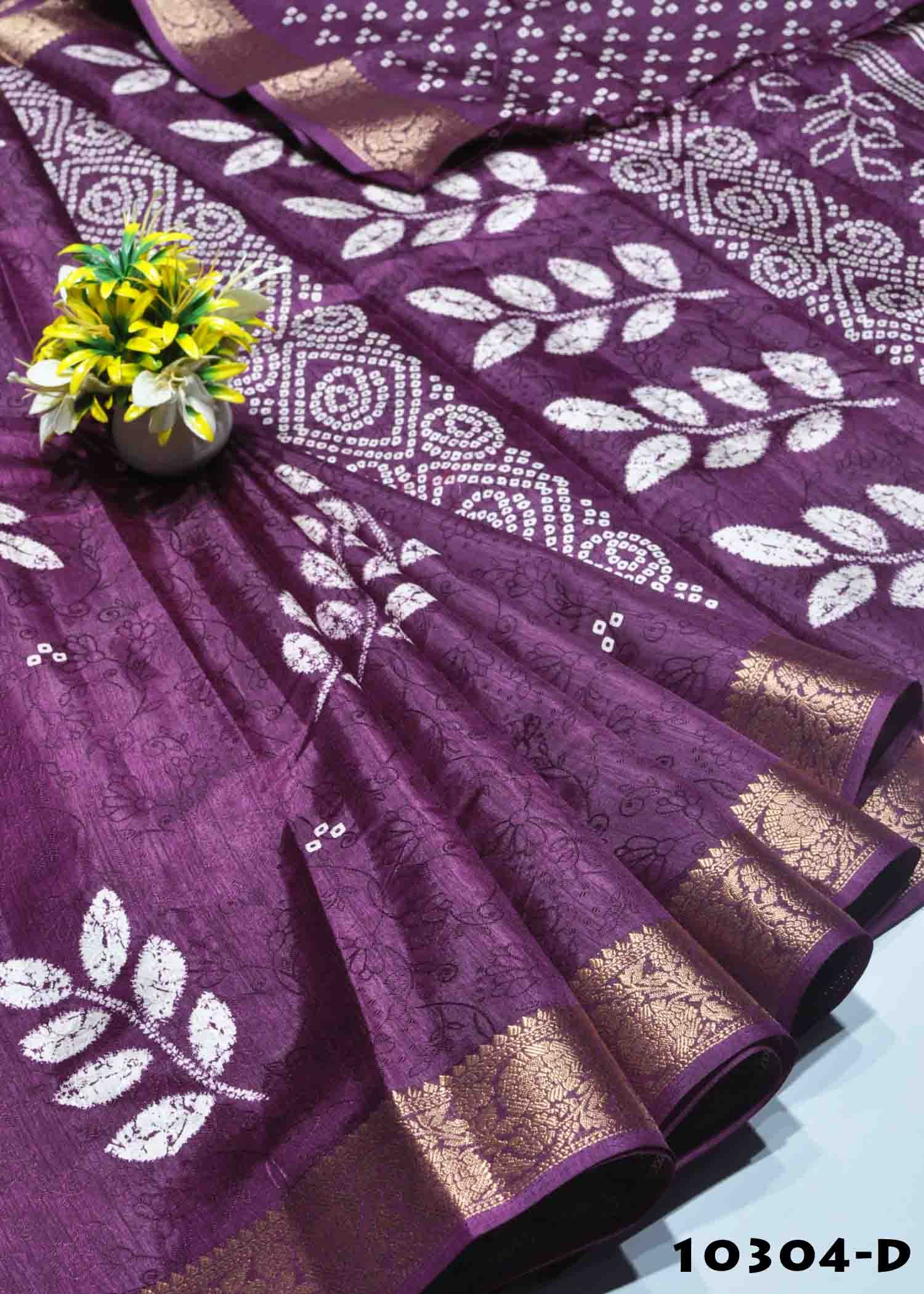 Reena -10304-D Purple Color Rich Look Raw Silk Saree CM1297576 (LR3B)