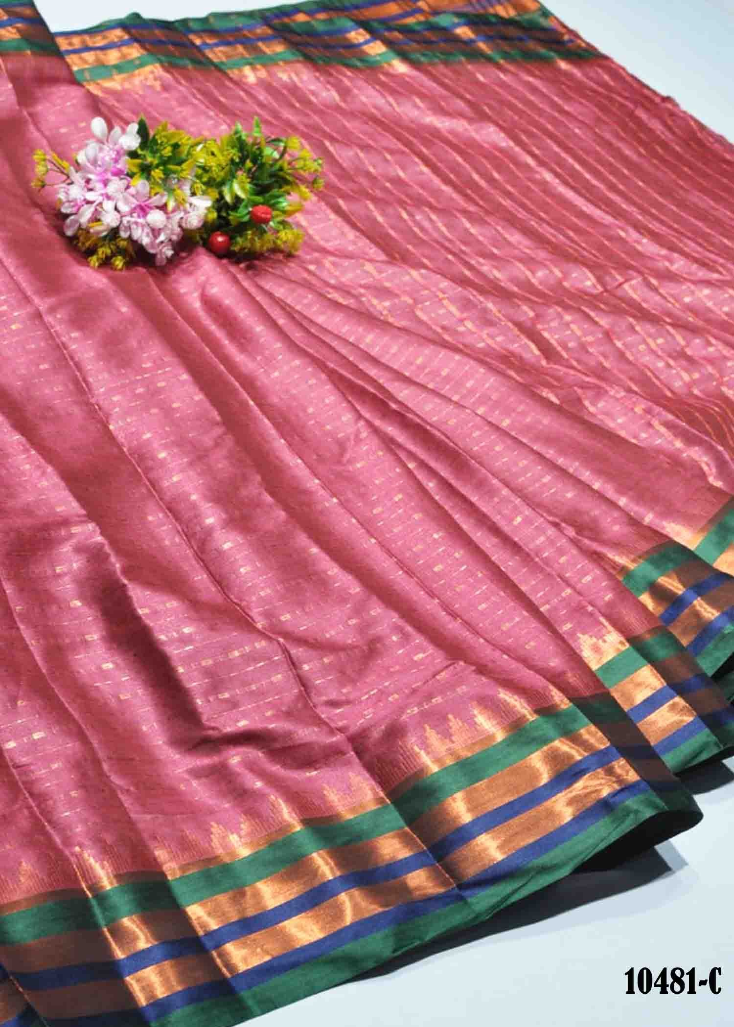 Roop Sundari - 10481-C Pink Color Fancy Banaras Saree CM1294583 (LR2D)