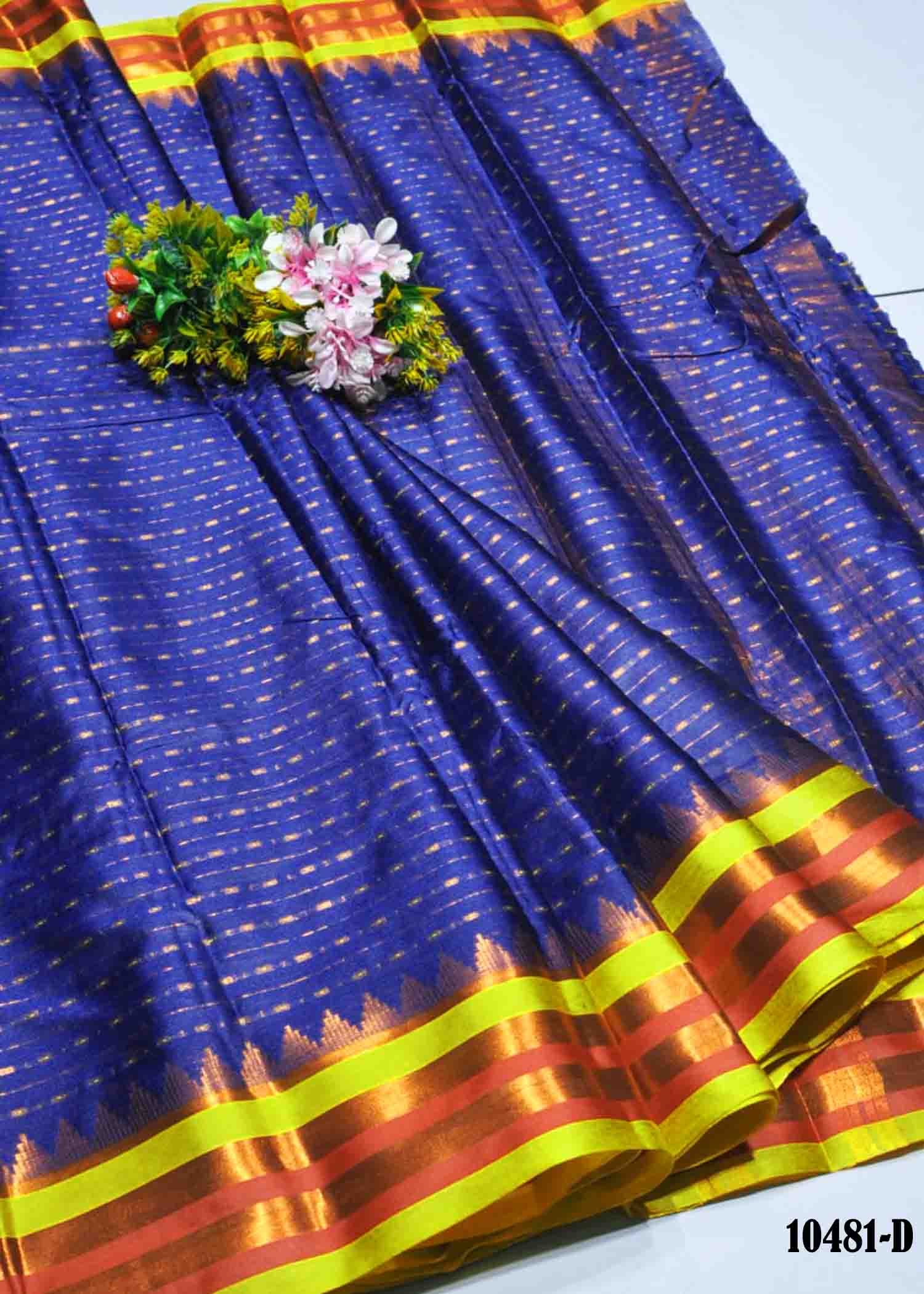 Roop Sundari - 10481-D  Blue Color Fancy Banaras Saree CM1294583 (LR2D)