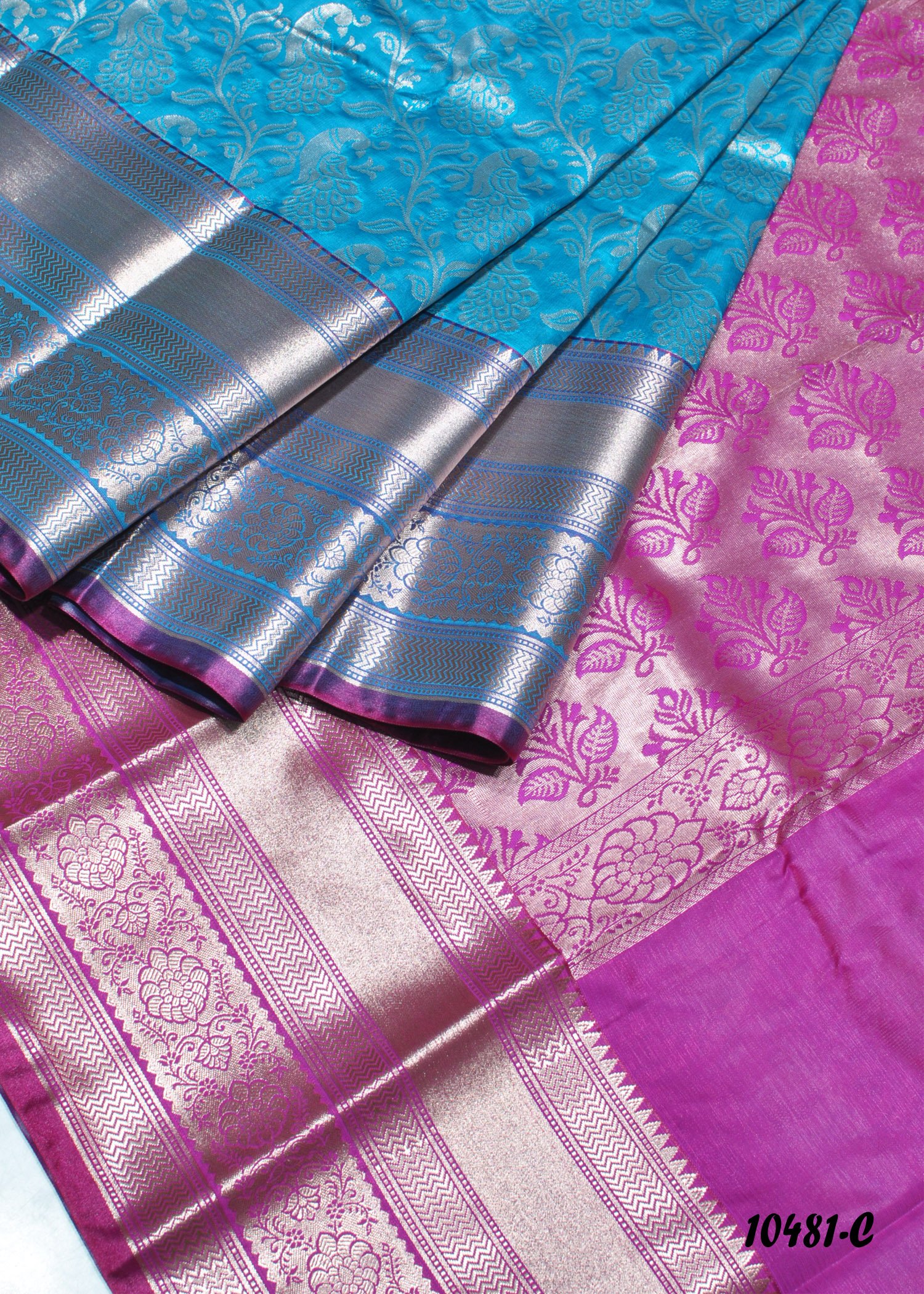 Subiksha -  10481-C  ElectricBlue Color Excellent Look Banarasi Silk Saree CM1305538 (LR3D)