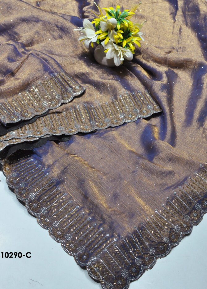 Shivanya -10290-C  PansyPurple Color New Arrival Trending Space Silk Saree CM1279624 [RR8B]