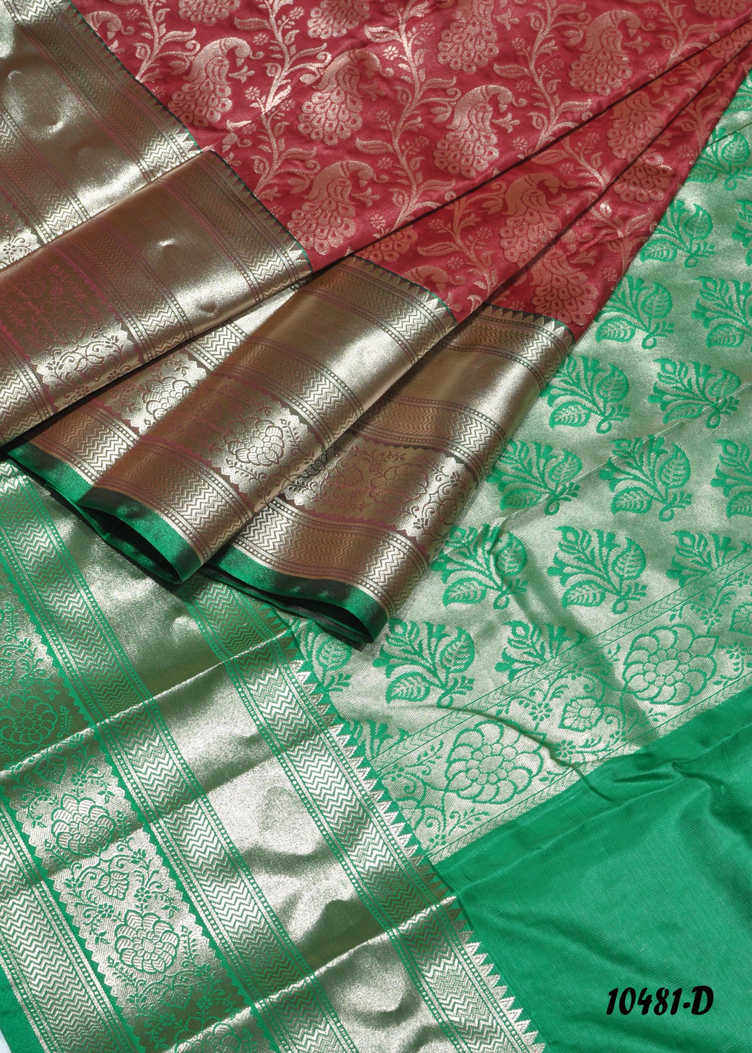 Subiksha -  10481-D  Maroon Color Excellent Look Banarasi Silk Saree CM1305538 (LR3D)