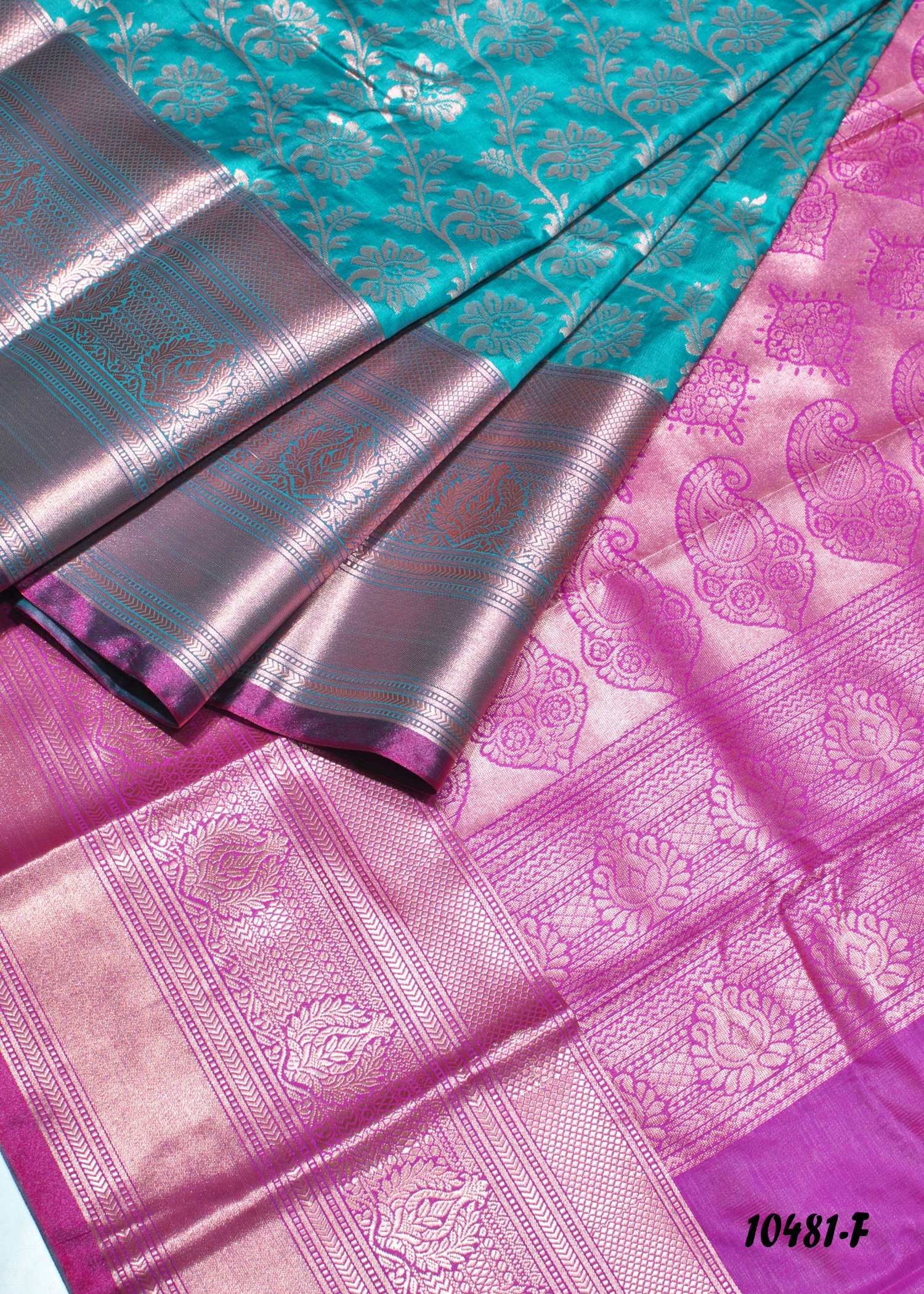 Subiksha -  10481-F  PineGreen Color Excellent Look Banarasi Silk Saree CM1305538 (LR3D)