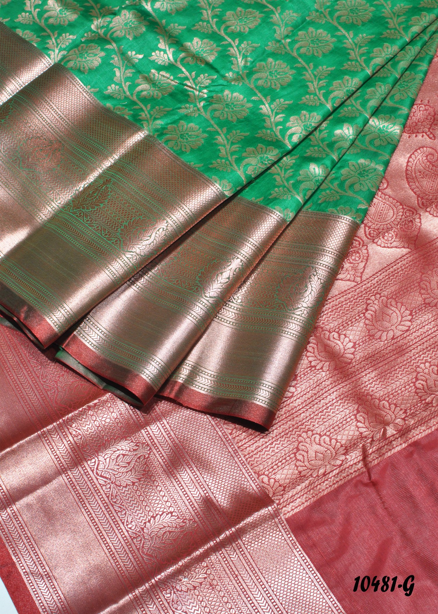 Subiksha -  10481-G  Green Color Excellent Look Banarasi Silk Saree CM1305538 (LR3D)