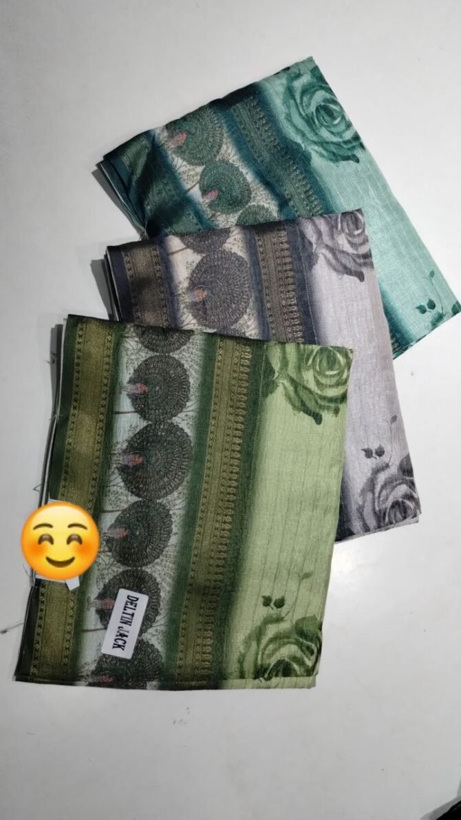 Deltan10560-A multi olor dola silk sarees CM1298224