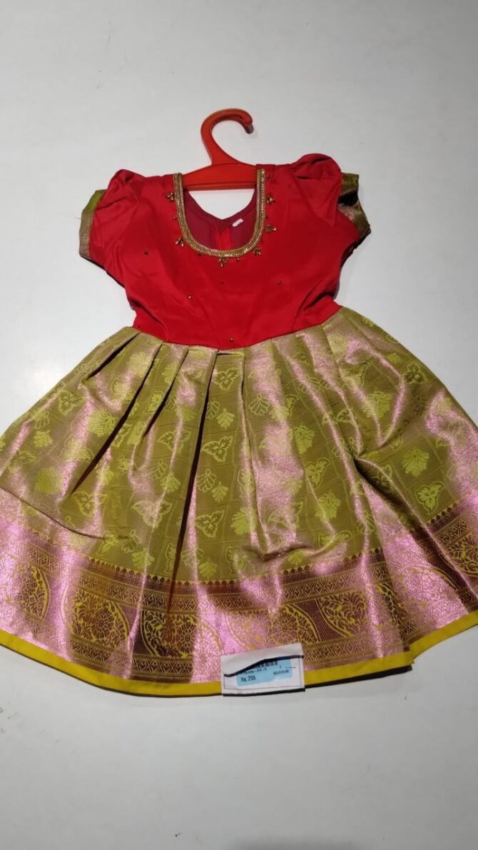 Liya 10255-A Red color Fancy Frock 18 size CM1218508
