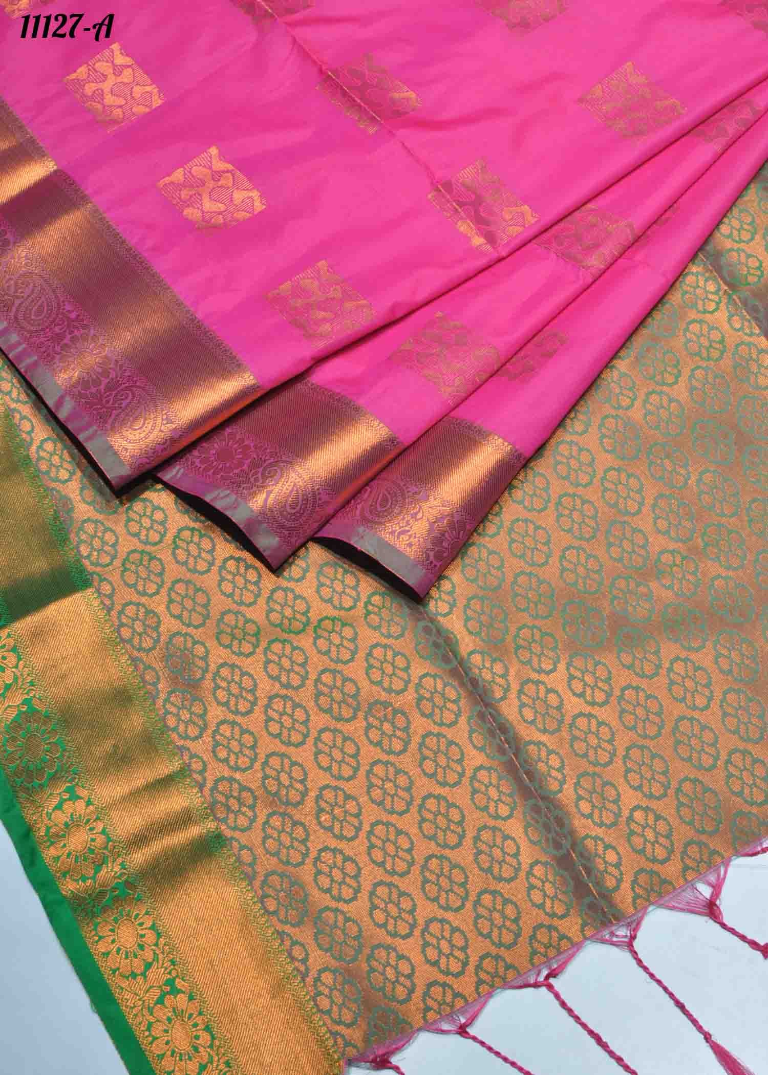 Venba -11127-A HotPink Color Traditional Look Semi-Soft Silk Saree CM1316900 (LR1D)