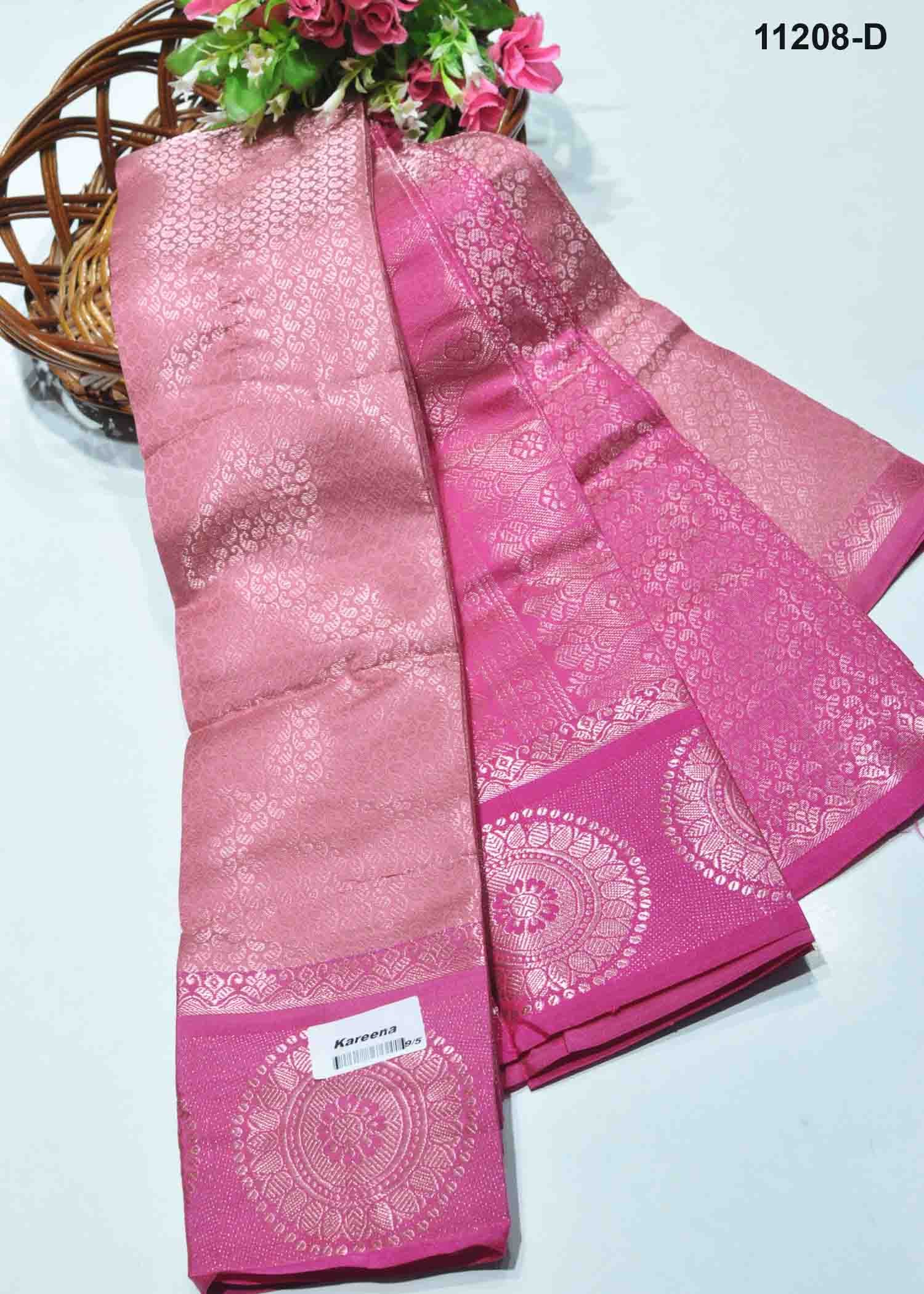 Ezhmugai - 11208-D QueenPink Color Excellent Lichi Silk Saree CM1310666 (RR1D)