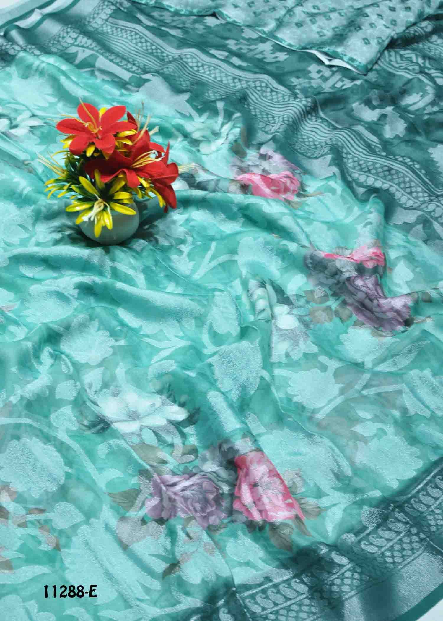 Rithika - 11288-E Lavender Color Rich Look Brasso Saree CM1316685 (LR11D)